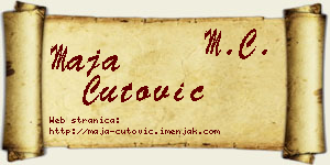 Maja Čutović vizit kartica